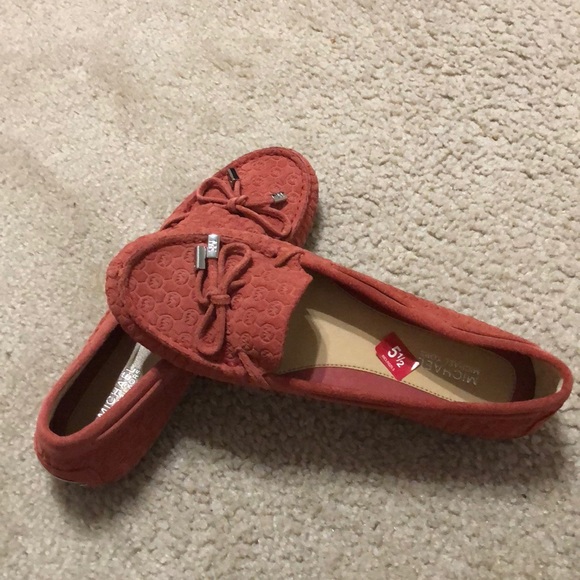 Michael Kors Daisy Moccasin Flats Cinnamons Suede - Picture 3 of 6